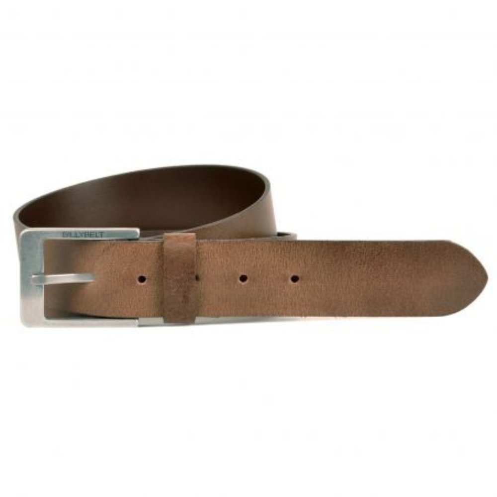 Cognac Leather Belt (Imported from Italy) - Elastic Woven Belt (Light Brown)